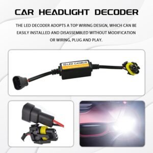 2PCS 9006/9005/9012 LED Headlight Canbus Decoder, Car Warning Error Decoder Canc...