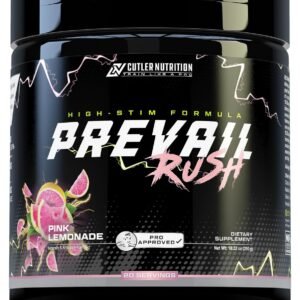 Cutler Nutrition High Stim Pre Workout Powder Prevail Rush Preworkout for Men & ...