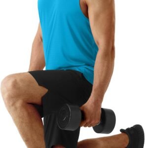 Men's Neon Swim Tank Tops Quick Dry Running Athletic Workout Gym Yoga Swimming B...