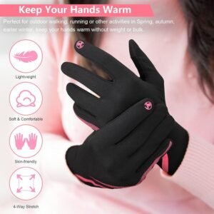 Lightweight Gloves Touchscreen Running Gloves Winter Gloves Liner for Running Cy...