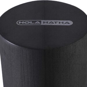 HolaHatha Portable Solid High Density EVA Foam Roller for Deep Tissue Back Massa...