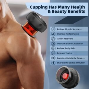 2 Electric Cupping Therapy Set, 5-in-1 Smart Cupping kit with Red Light Therapy,...