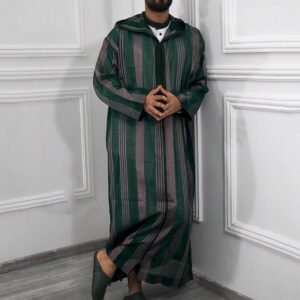 Alalaso Men's Muslim Kaftan Thobe Middle East Islamic Saudi Arabic Robes Long Sl...