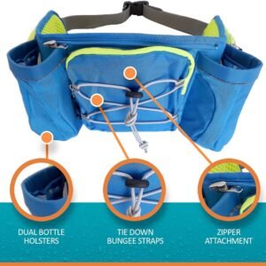 ExtremeMIST Detachable Hydration Waist Pack - Water Bottle Holder Fanny Pack | B...