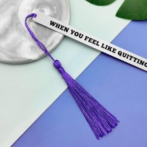 2 Pcs Runner Gift Inspirational Bookmark Gifts Running Gift for Women Men Motiva...