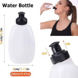 Waterproof Running Belt Water Bottle Waist Pack,Sport Pouch Fanny Pack for Men W...