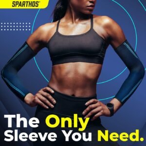 Sparthos Arm Compression Sleeves - Aid in Recovery and Support Active Lifestyle ...
