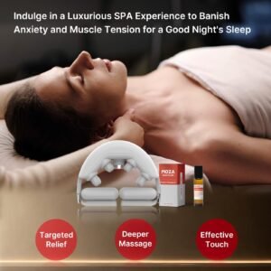 Neck Massager for Pain Relief Deep Tissue, Essential Oil Shiatsu Vibrating Neck ...