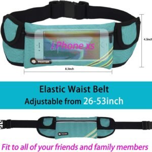 Slim Running Belt Fanny Packs for Women Men, Reflective Waist Pack Phone Holder ...