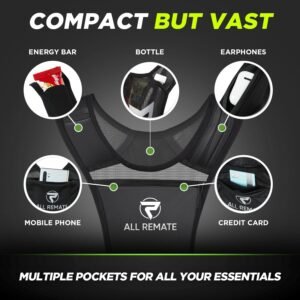 Running Vest Chest Phone Holder, Adjustable Reflective Training Workout Gear