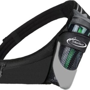 AiRunTech Fanny Pack with Water Bottle Holder for Running Walking Hiking No-Boun...