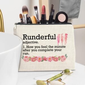 Fun Gift For Runner Makeup Bag, Runner Gift for Girls Women Best Friends Daughte...
