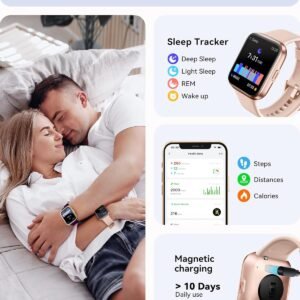 ENOMIR Smart Fitness Watch for Men Women(Answer/Make Call), Alexa Built-in, with...