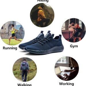 Damyuan Men's Sport Gym Running Shoes Walking Shoes Casual Lace Up Lightweight