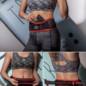 AONIJIE Lovtour Running Belt Waist Pack, Flip Waist Belt,with 250ml Soft Water B...