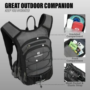 Hydration Backpack with 3L Bladder for Men & Women, Daypack with Thermal Insulat...