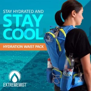 ExtremeMIST Detachable Hydration Waist Pack - Water Bottle Holder Fanny Pack | B...