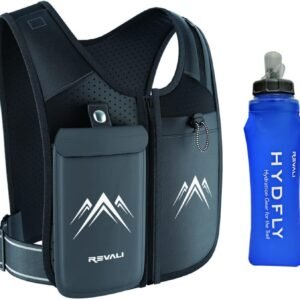 REVALI Running Vest, USA Original Patent, Zip Reflective Running Vests with 500m...