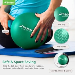 Trideer Exercise Balls Physical Therapy, 9 Inch Pilates Ball Between Knees for P...