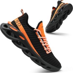 FUSHITON Men’s Walking Tennis Shoes Fashion Sneakers Jogging Running Shoes Breat...