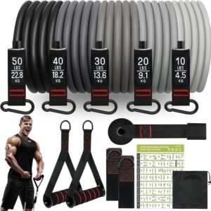 Aihoye Resistance Bands for Working Out Exercise Bands Resistance Bands Set Fitn...