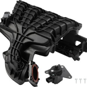 Dasbecan Engine Intake Manifold with Flow Control Valve Air Pressure Sensor Comp...