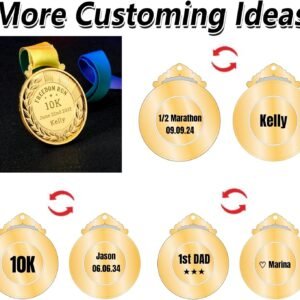 Half Marathon Runner Gifts Custom Half Marathon Medals for Awards for Adults Run...