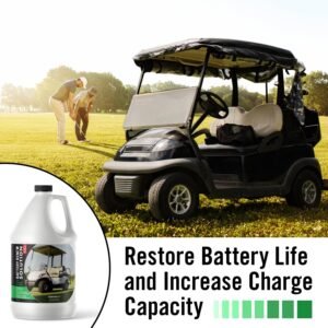 Battery Renew Solution For Golf Cart Batteries - 64 oz - Refurbish, Repair & Res...