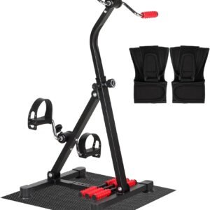 REAQER Pedal Exerciser Bike Hand Arm Leg and Knee Stroke Recovery Equipment for ...