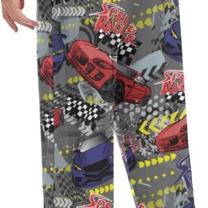 Valentine's Day Red Hearts Pajama Pants Men's Pajama Bottoms Lounge Sleepwear PJ...