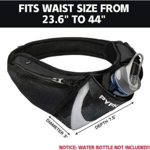 PYFK Running Belt Hydration Waist Pack with Water Bottle Holder for Men Women Wa...