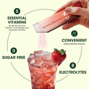 Electrolytes Powder No Sugar - Sugar Free Hydration Electrolyte Packets - Fruit ...