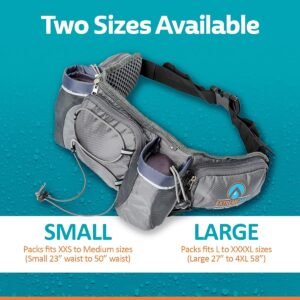 ExtremeMIST Detachable Hydration Waist Pack - Water Bottle Holder Fanny Pack | B...