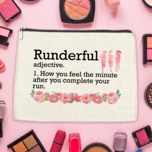 Fun Gift For Runner Makeup Bag, Runner Gift for Girls Women Best Friends Daughte...