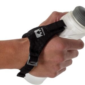 Nathan ExoShot Lite Handheld 14oz, Hydration Flask with Integrated Hand Strap, G...