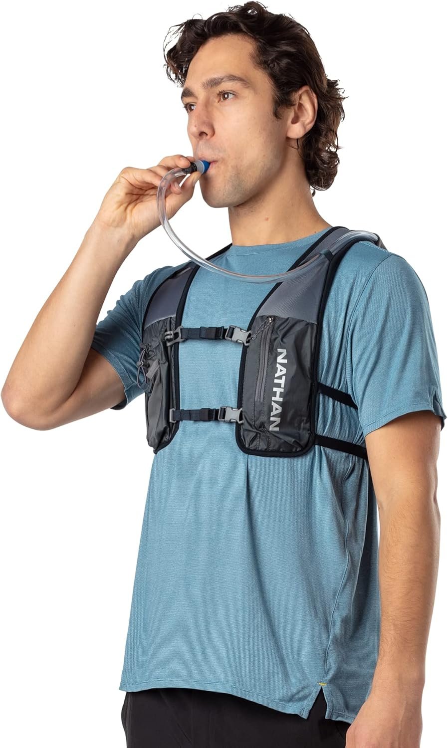 Nathan QuickStart 3L Hydration Vest Pack with 1.5L Bladder Included. One Size Fi...