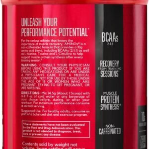 BSN Amino X Muscle Recovery & Endurance Powder with BCAAs, Intra Workout Support...