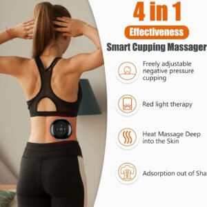 2 PCS Smart Cupping Therapy Massager Set,4 in 1 Electric Cupping Massager Device...