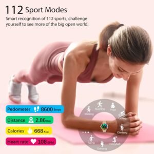 Smart Watch, Smart Watches for Women (Answer/Make Calls), Fitness Tracker with H...