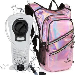 Hydration Backpack Pack with 2 L Water Bladder Lightweight Bag for Running Hikin...