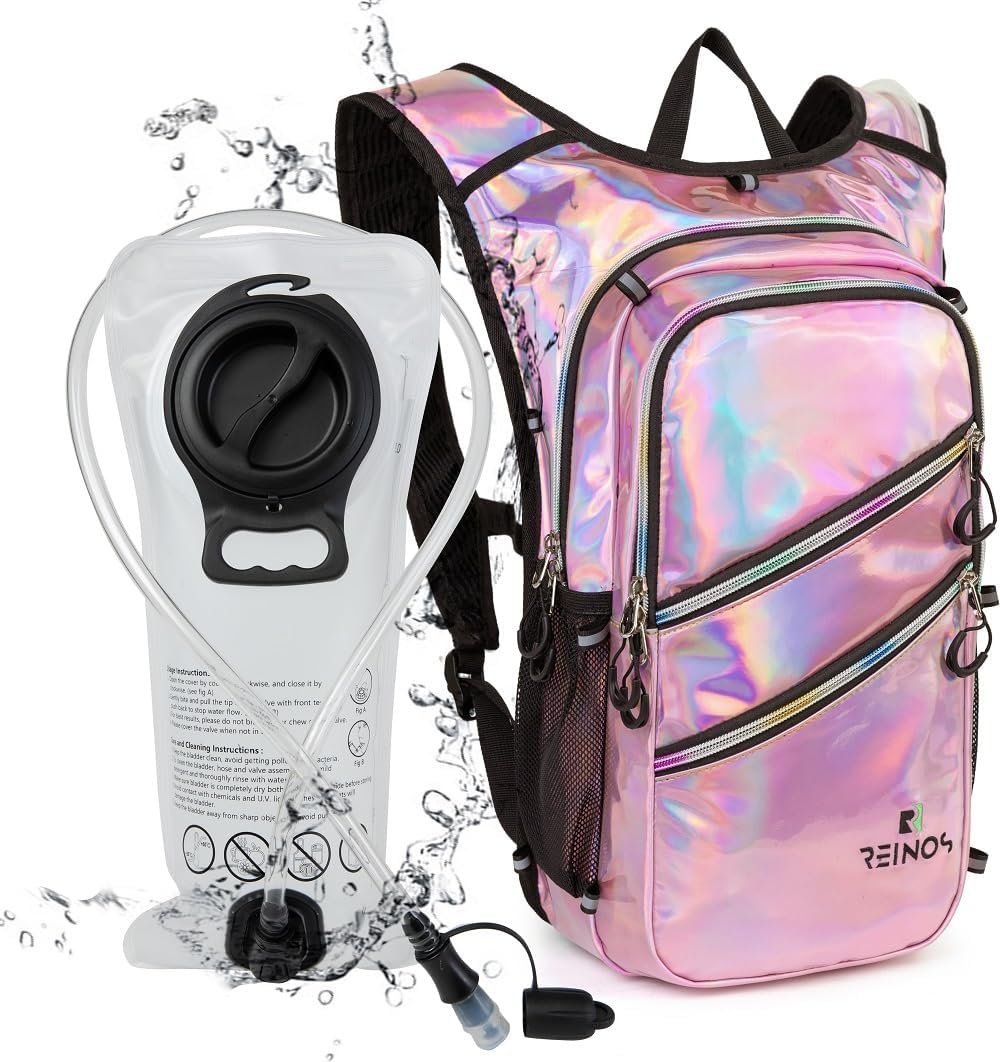 Hydration Backpack Pack with 2 L Water Bladder Lightweight Bag for Running Hikin...