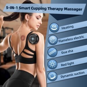 2 Electric Cupping Therapy Set, 5-in-1 Smart Cupping kit with Red Light Therapy,...