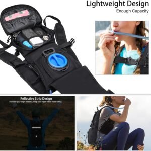 MOSISO Hydration Pack Backpack with 3L Water Bladder,Flap Cover Tactical Militar...