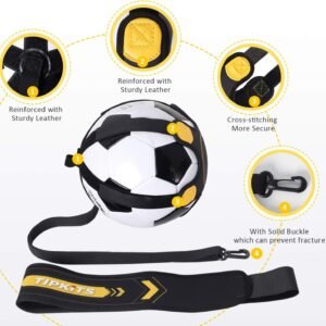 Soccer Training Equipment for Kids Adults, Solo Soccer Trainer Belt, with Upgrad...