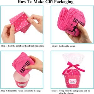 HAPPYPOP Funny Running Socks For Women Runner - Fuzzy Socks, Running Gifts For H...