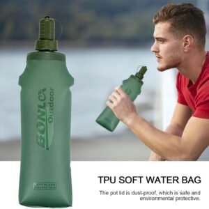 Collapsibles Water Bottle, Flexible Water Flask, Foldable Hydration Bottle, Shri...