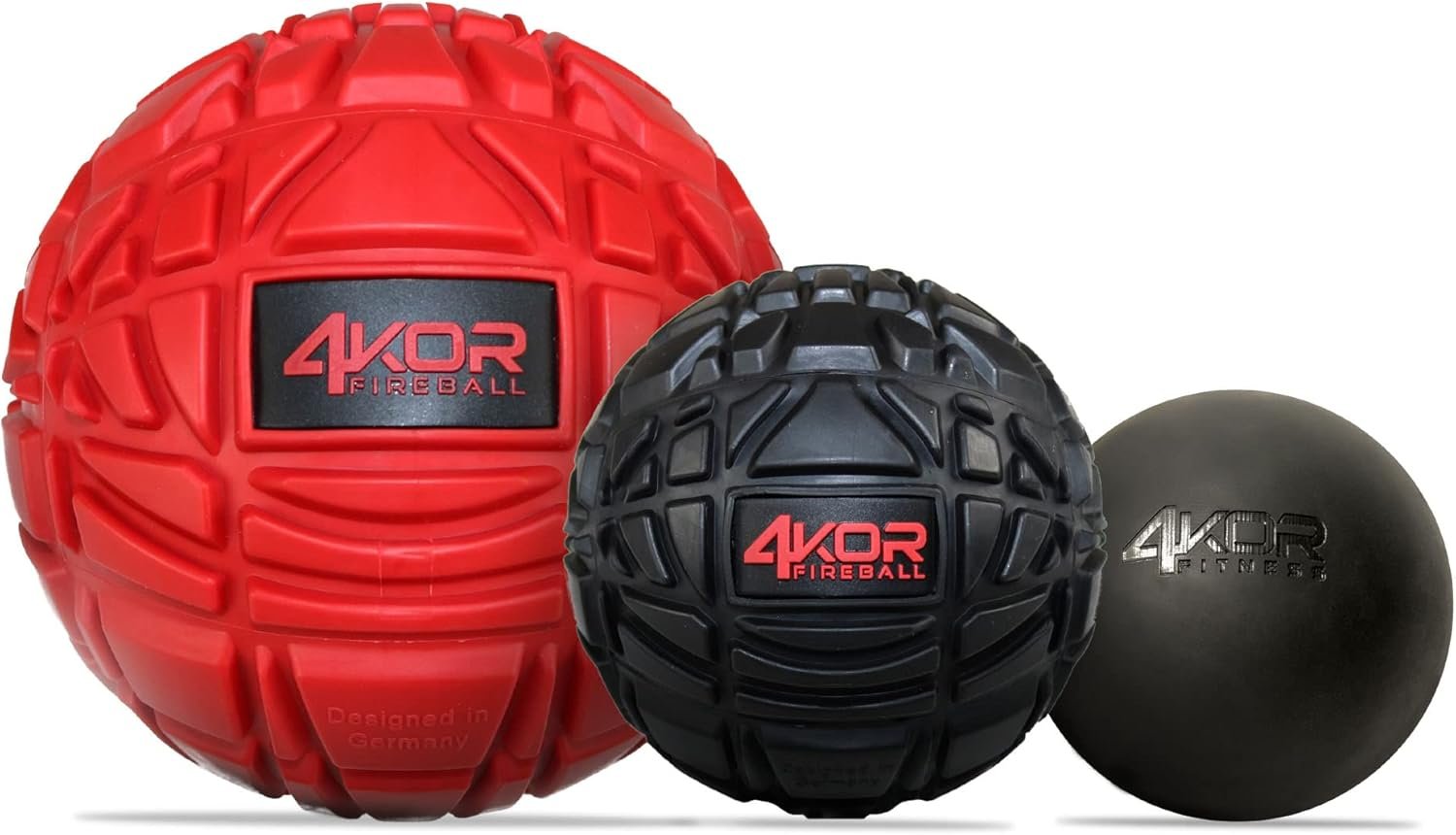4KOR Massage Balls for Physical Therapy - Trigger Point Balls - Muscle Relief fo...