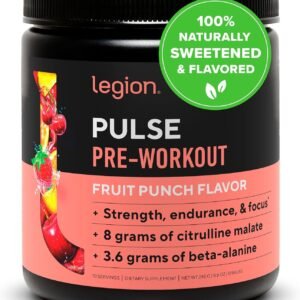 LEGION- All Natural Nitric Oxide Preworkout Drink to Boost Energy, Creatine Free...