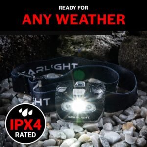 GearLight 2Pack LED Headlamp - Outdoor Camping Head Lamps with Adjustable Headba...