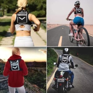 Running Mini Backpack Vest for Men & Women - Reflective w/360°Hi-Viz, Holds Acce...